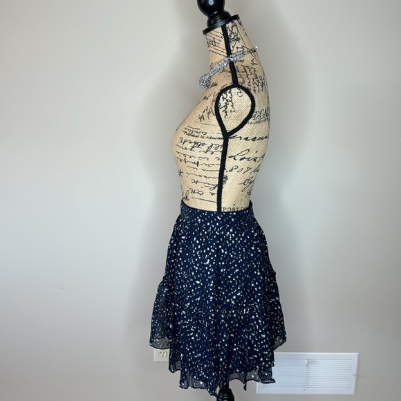 Kate Spade Night Sky lurex dot skirt rich navy - Picture 7 of 15